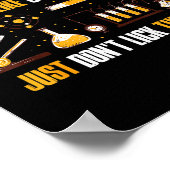 Chemistry Is Like Cooking Just Don't Lick The Son Poster (Ecke)
