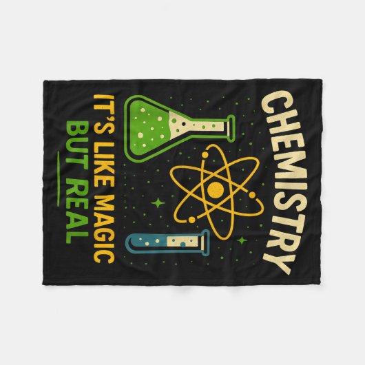 Chemistry It’s Like Magic Funny Science Teacher St Fleecedecke (Vorderseite (Horizontal))