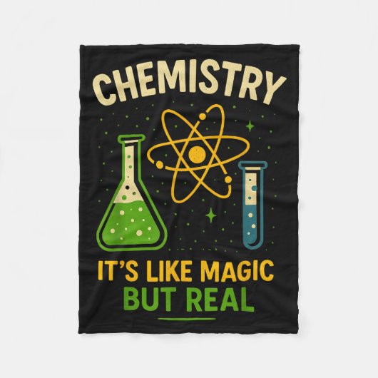 Chemistry It’s Like Magic Funny Science Teacher St Fleecedecke (Vorderseite)