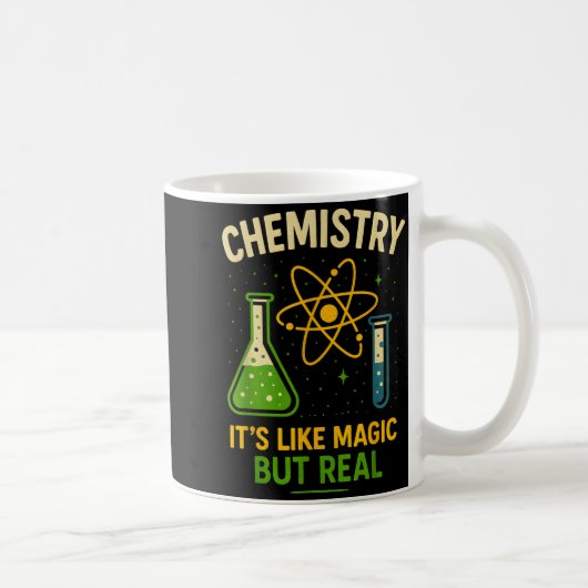 Chemistry It’s Like Magic Funny Science Teacher St Kaffeetasse (Rechts)