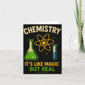 Chemistry It’s Like Magic Funny Science Teacher St Karte (Vorderseite)