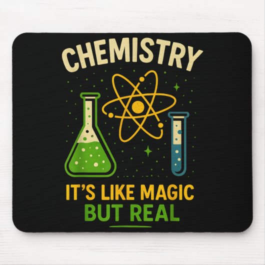 Chemistry It’s Like Magic Funny Science Teacher St Mousepad (Vorne)