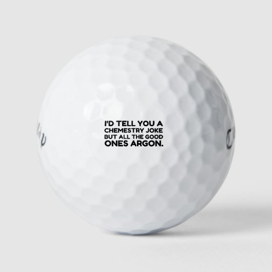 Chemistry Joke Golfball (Vorderseite)
