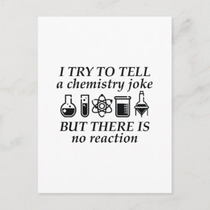 Chemistry Joke Postkarte