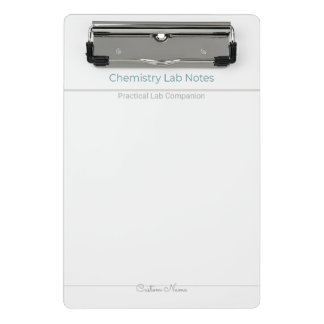 Chemistry Lab Notes – Custom Name Mini Klemmbrett
