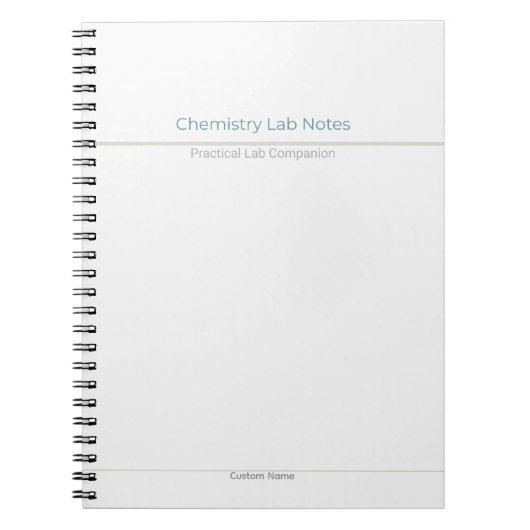 Chemistry Lab Notes – Custom Name Notizblock (Vorderseite)