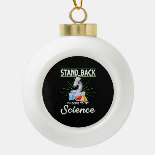 Chemistry Laboratory Physics Science Biology Keramik Kugel-Ornament (Vorderseite)