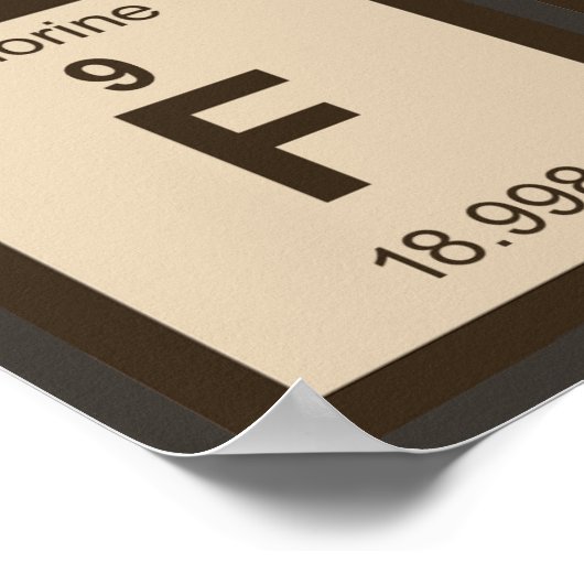 Chemistry monkey discovered fun poster (Ecke)