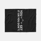 Chemistry Pun You Ether Get It Or You Don't  Fleecedecke (Vorderseite (Horizontal))