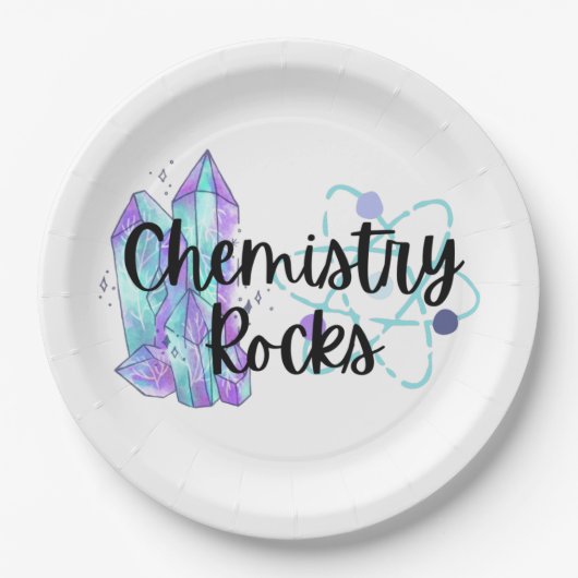 Chemistry Rocks Party Plates Pappteller (Vorderseite)