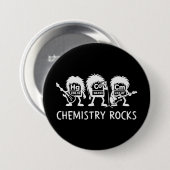 Chemistry Rocks Science Rock Band Button (Vorne & Hinten)