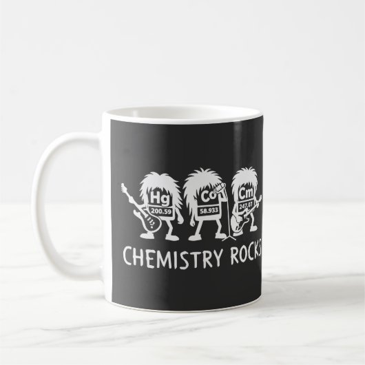 Chemistry Rocks Science Rock Band Kaffeetasse (Links)