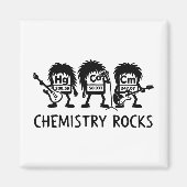 Chemistry Rocks Science Rock Band Magnet (Vorne)
