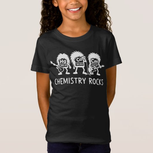 Chemistry Rocks Science Rock Band T-Shirt (Vorderseite)
