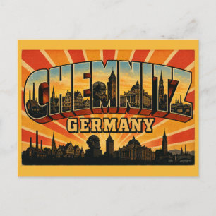 Chemnitz Deutschland Denkmal Postkarte