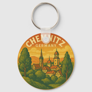 Chemnitz Deutschland Landschaftskunst Schlüsselanhänger