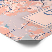 Chemnitz Deutschland Windige Stadtplan Reise Poster (Ecke)