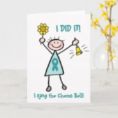 Chemo Bell - Aquamarine Schleimhaut des Eierstockk Karte (Gelbe Blume)