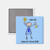Chemo Bell - Colon Cancer Woman Magnet (Vorderseite/Rückseite)