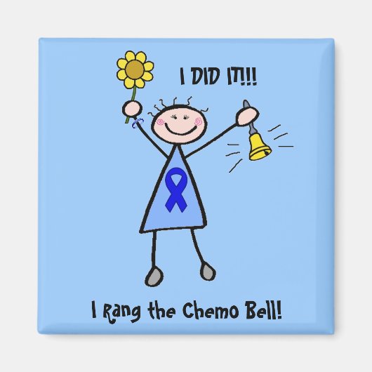 Chemo Bell - Colon Cancer Woman Magnet (Vorne)