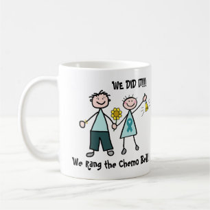 Chemo Bell - Eierstockkrebs-aquamarines Band Kaffeetasse