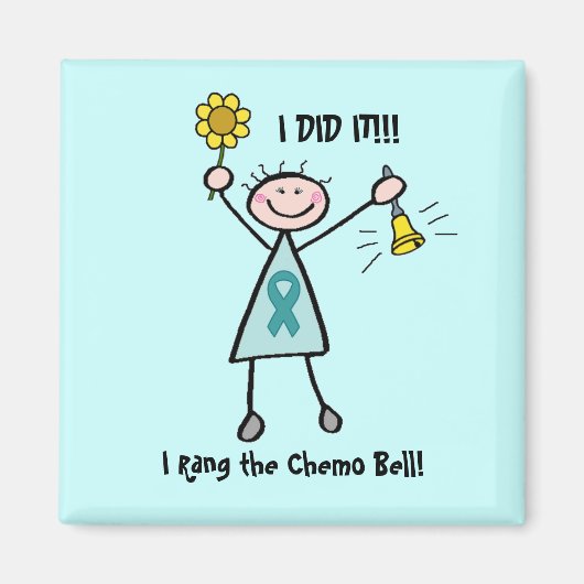 Chemo Bell - Gebärmutterhalskrebs Magnet (Vorne)