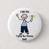 Chemo Bell - General Cancer Male Button (Vorderseite)