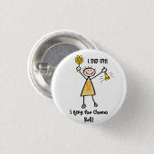 Chemo Bell - Kindheits-Krebs-Goldband Button (Vorne & Hinten)
