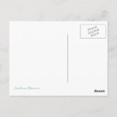 Chemo Bell - rosa Ribbon Brustkrebs Postkarte (Rückseite)