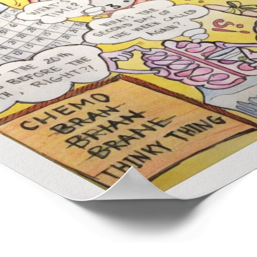 Chemo Brain Poster (Ecke)
