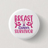 Chemo Breast Cancour Survivor B Button (Vorderseite)
