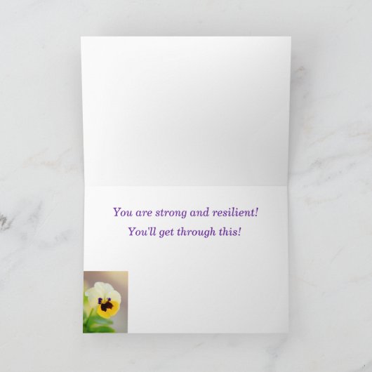 Chemo Cancer Support für Friend Card Karte (Innenseite)