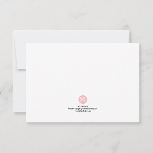 Chemo Cards - Worte der Unterstützung für harte Ze Einladung (Rückseite)