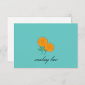 Chemo Cards - Worte der Unterstützung für harte Ze Einladung (Vorne/Hinten)