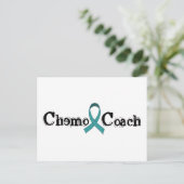 Chemo Coach - Aquamarines Band Postkarte (Stehend Vorderseite)