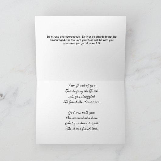 Chemo Completion Ermutigungskarte Karte (Innenseite)