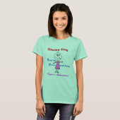 Chemo Day Girl Cancer Awareness T-Shirt (Vorne ganz)