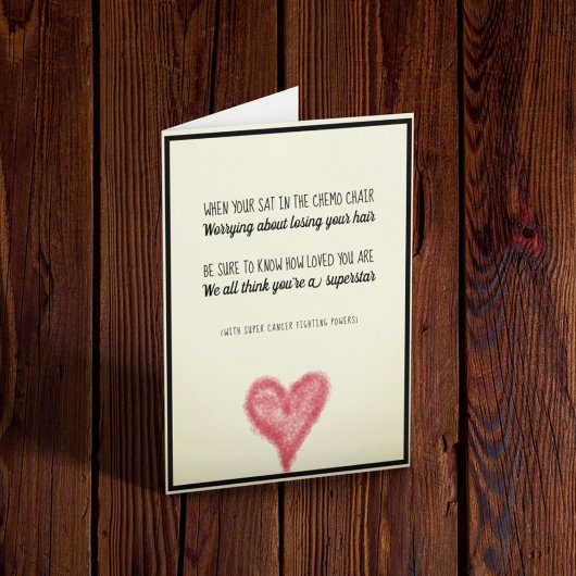 Chemo Ermutigung Karte