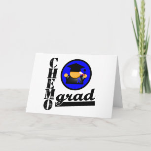 Chemo Grad Colon Cancer Ribbon Karte