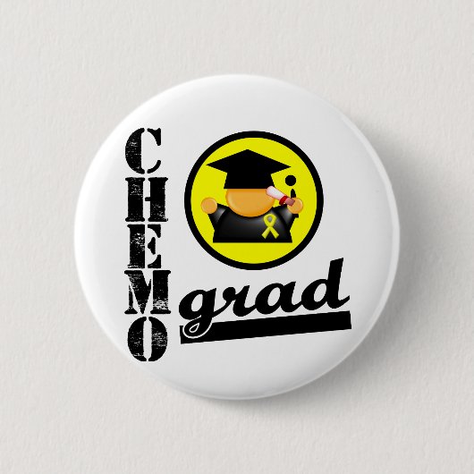 Chemo Grad Hodenkrebs Button (Vorderseite)
