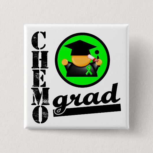 Chemo Grad Non Hodgkins Lymphom Ribbon Button (Vorderseite)