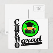 Chemo Grad Non Hodgkins Lymphom Ribbon Postkarte (Vorne/Hinten)