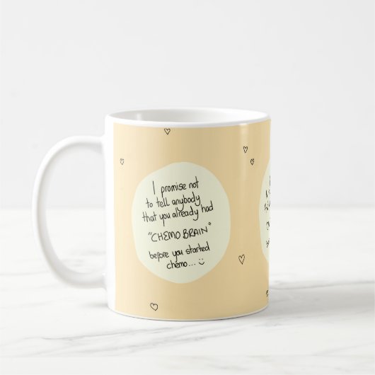 Chemo-Hirnkrebs wird gut Kaffeetasse (Links)