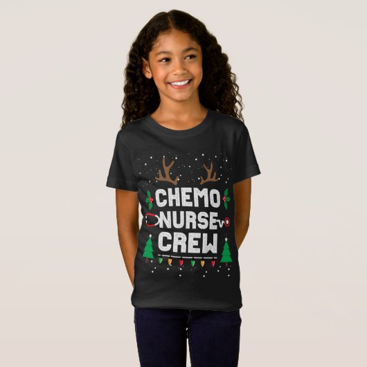 Chemo Infusion Nurse Niedliche Weihnachtsgnomes On T-Shirt (Vorne ganz)