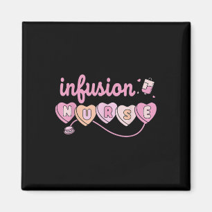 Chemo Infusion Nurse Valentinstag HerzOnkologie Magnet