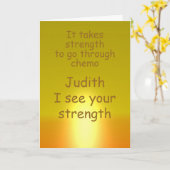 Chemo-Karte für einen Freund mit Krebs, Wohlergehe Karte (Gelbe Blume)