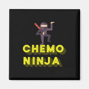 Chemo Ninja kids Cancer Awareness Month Magnet