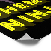 Chemo Ninja kids Cancer Awareness Month Poster (Ecke)