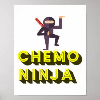 Chemo Ninja kids Cancer Awareness Month Poster