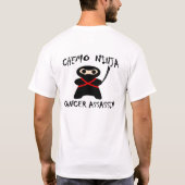 Chemo Ninja Krebs-Meuchelmörder T-Shirt (Rückseite)